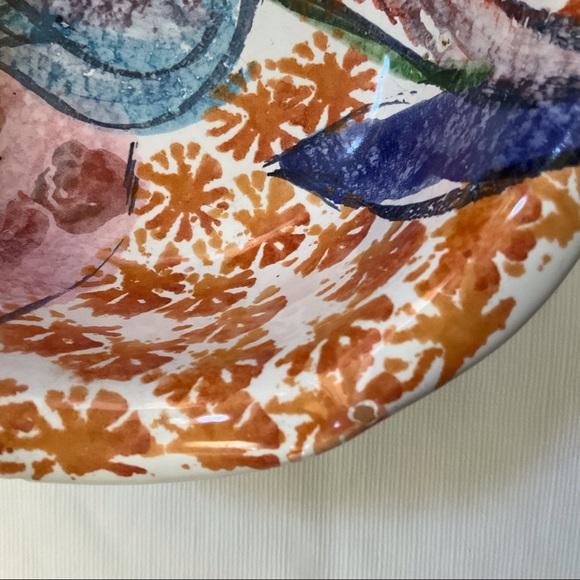Italica ARS Hand Painted Floral Bowl Made in Italy. - Picture 5 of 6